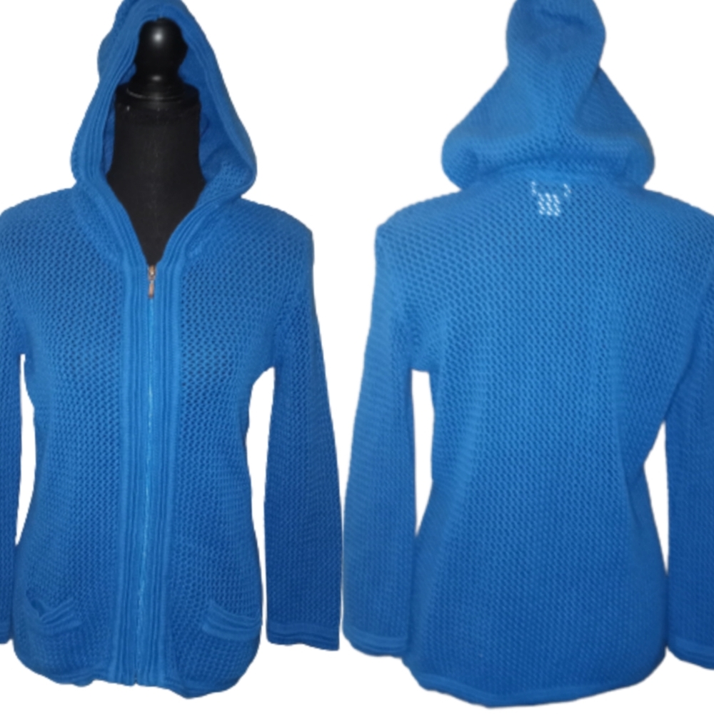 Jaclyn Smith Women's Crochet Hoodie. S/C